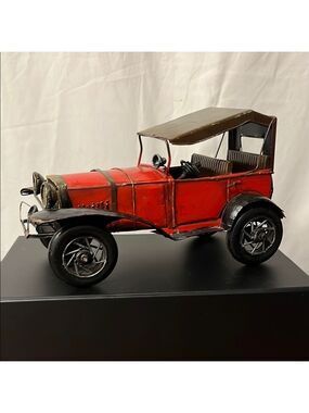 Red Metal Vintage Model Car